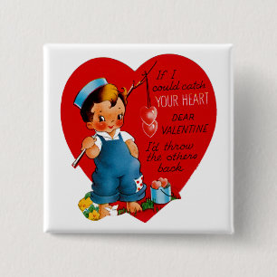 If I Could Catch Your Heart 15 Cm Square Badge
