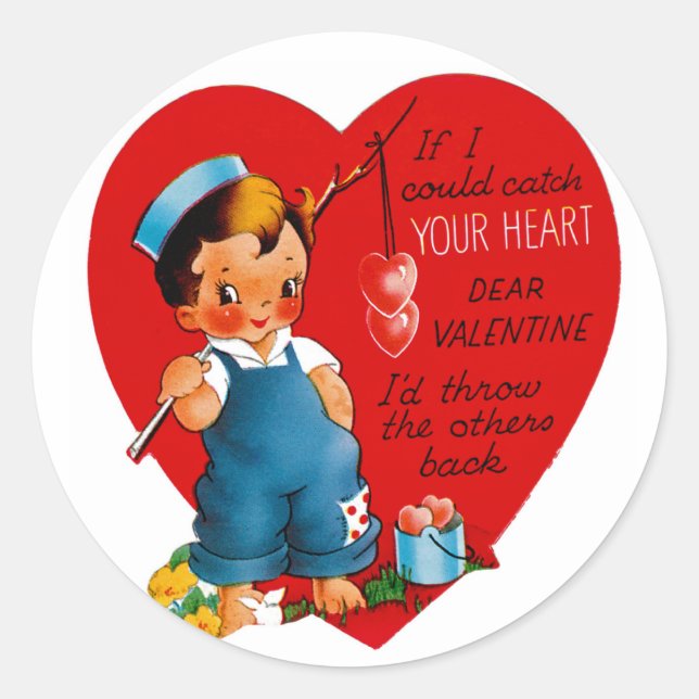 If I Could Catch Your Heart Classic Round Sticker (Front)