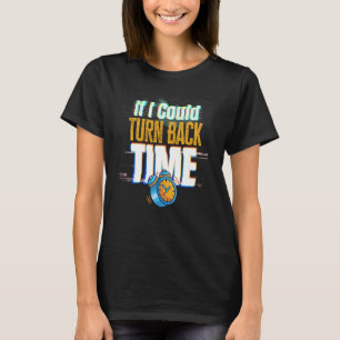 If I Could Turn Back Time Glitch Time Travel T-Shirt