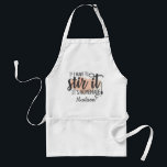 If I Have To Stir It It's Homemade Personalised Standard Apron<br><div class="desc">If I Have To Stir It It's Homemade Personalised Adult Apron. Cute chef apron with a cooking spoon and a funny cooking humour quote. Personalise this custom cook humour design with your own name or text.</div>