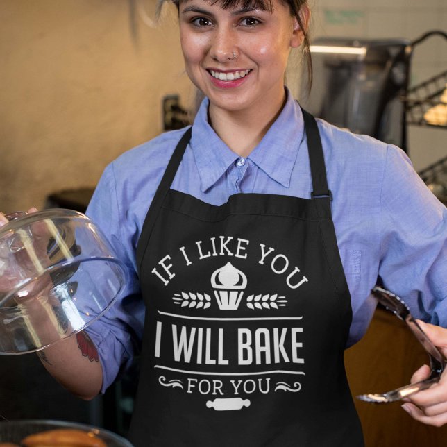 If I Like You I Will Bake For You Apron (Creator Uploaded)