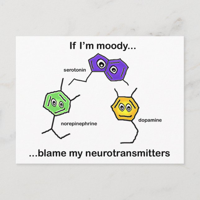 If I'm Moody... Postcard (Front)