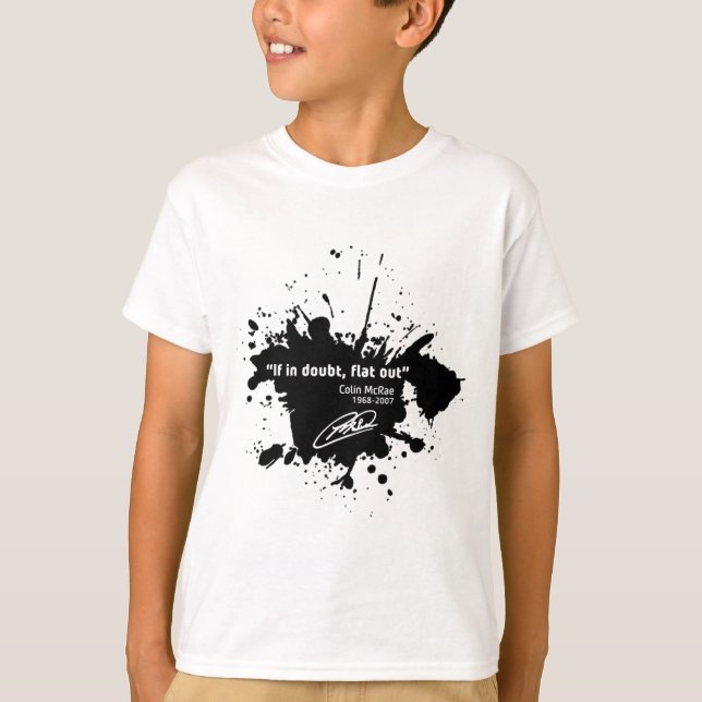 If in doubt, flat out T-Shirt (Front)