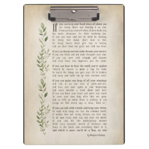 IF, Inspired poem of Rudyard Kipling Clipboard