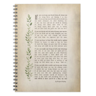 IF, Inspired poem of Rudyard Kipling Notebook
