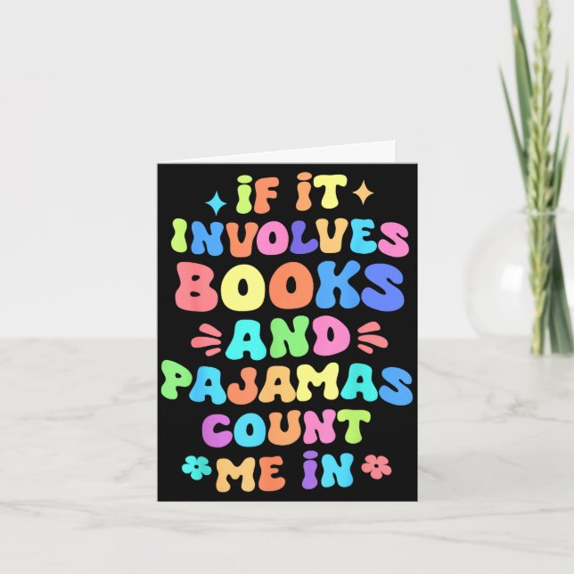 If involves books and pyjamas count in reading card (Front)