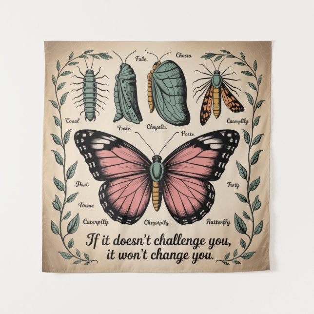 If It Doesn't Challenge You, It Won't Change You Tapestry (Front)