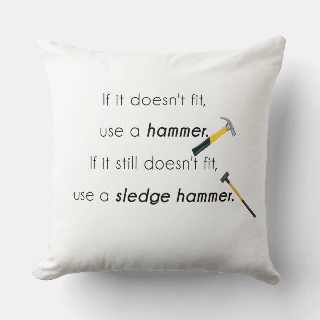 If it doesn't fit, cushion (Front)