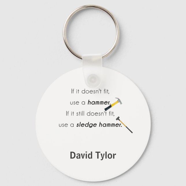 If it doesn't fit, key ring (Front)