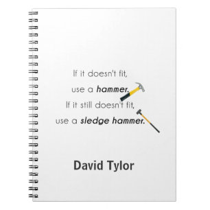 If it doesn't fit, spiral notebook