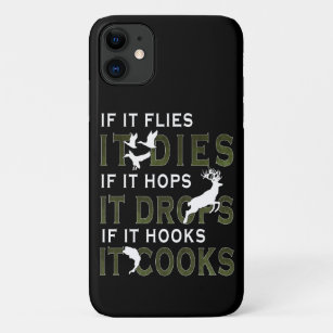 If It Flies It Does Funny Fishing Hunting Case-Mate iPhone Case