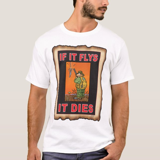 IF IT FLYS ORA T WHITE T-Shirt (Front)