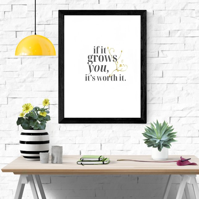 If It Grows You It’s Worth It | Motivational Poster (Creator Uploaded)