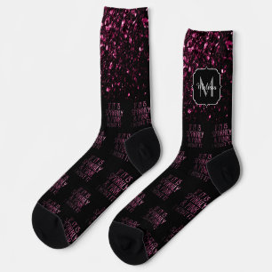 If it is Sparkly and Pink I want it Black Monogram Socks