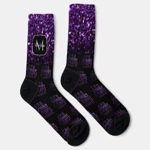 If it is Sparkly Purple I want it Black Monogram Socks