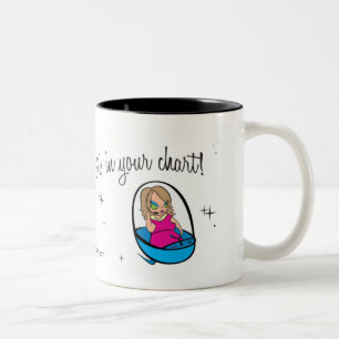 If it's in your heart it's in your chart! Two-Tone coffee mug