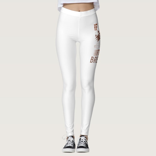 If It'S Not Chocolate It'S Not Breakfast Leggings (Front)