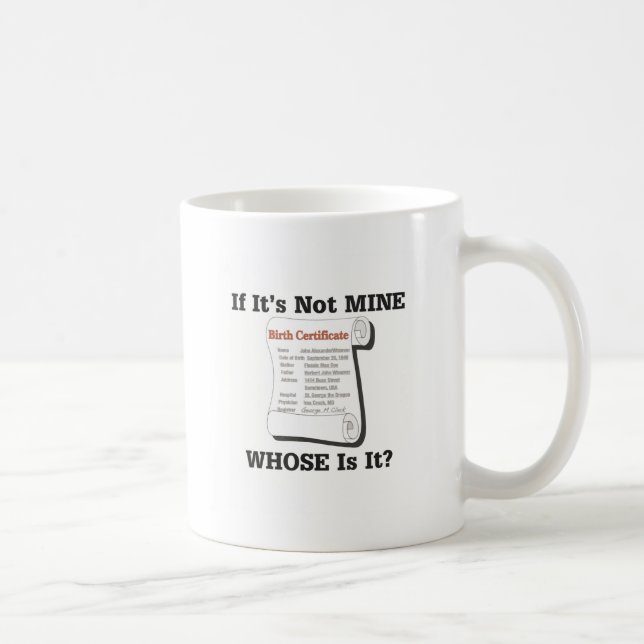 If It's Not MINE Coffee Mug (Right)