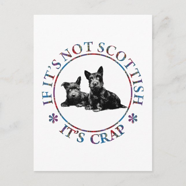 IF IT'S NOT SCOTTISH, IT'S CRAP POSTCARD (Front)