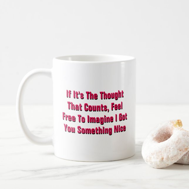 If It's The Thought That Counts - A MisterP Mug (With Donut)