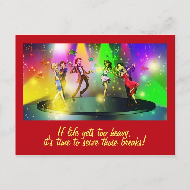 If life gets too heavy Inspirational Postcard (1) (Front)