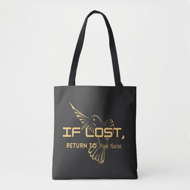 If Lost Return To – Personalized Name Tote Bag (Front)