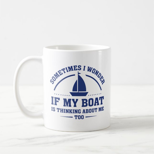 If My Boat Coffee Mug (Left)