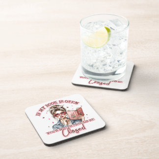 If My Book Is Open... Coaster