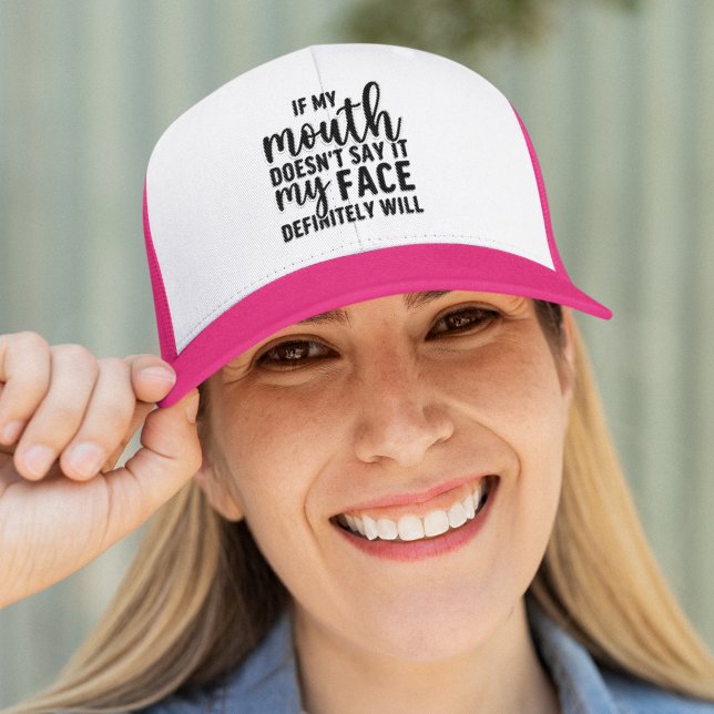 If my Mouth Doesn't say it funny sarcastic Trucker Hat (Creator Uploaded)