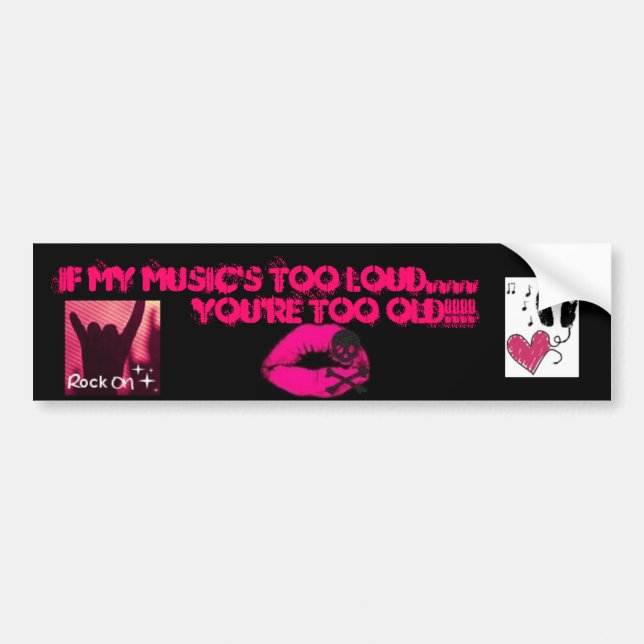 if my music bumper sticker (Front)