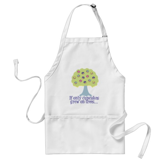 If only Cupcakes on Trees Standard Apron (Front)