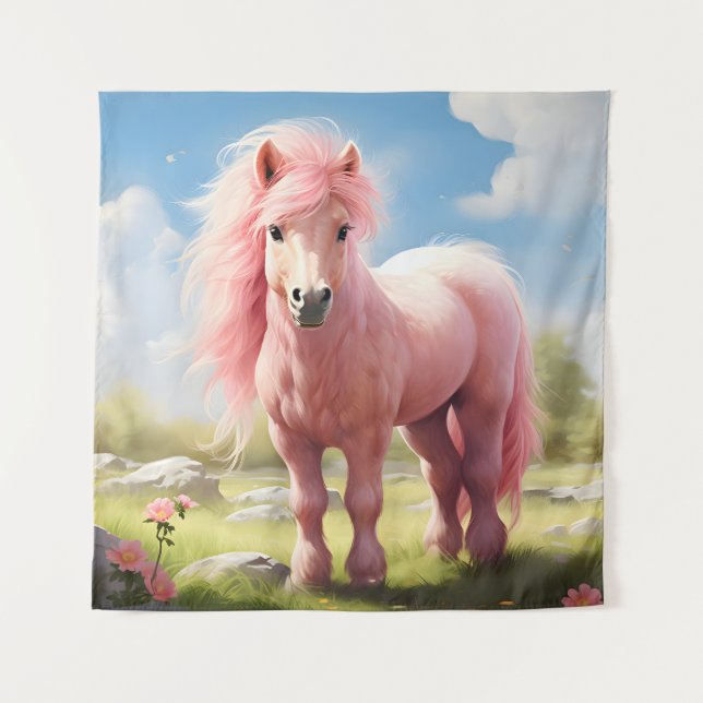 If Only Ponies Came In Pink Tapestry (Front)