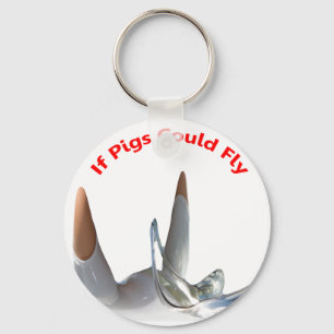 If Pigs Could Fly Key Ring