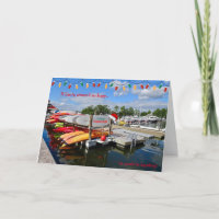 If Santa weren't so busy he would be kayaking! 