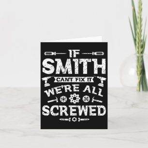 If Smith Can't Fix It We're All Screwed Funny Fath Card