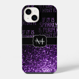 If Sparkly and Purple I want it Monogram Black iPhone 14 Case