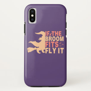 If The Broom Fits Fly It Halloween Case-Mate iPhone Case