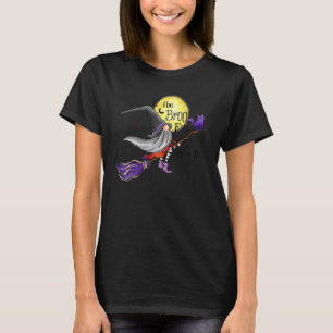 If The Broom Fits Ride It Halloween Gnomes Puns T-Shirt