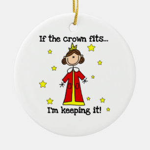 If the Crown Fits Ceramic Tree Decoration