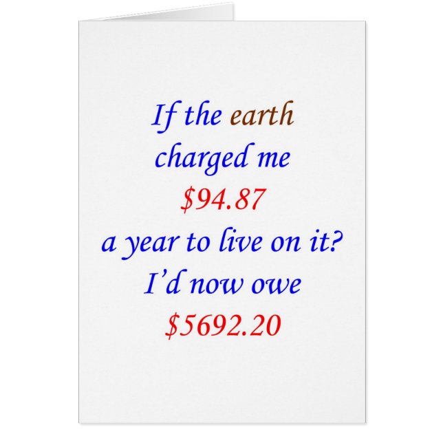 If the earth charged me ... 60 (Front)