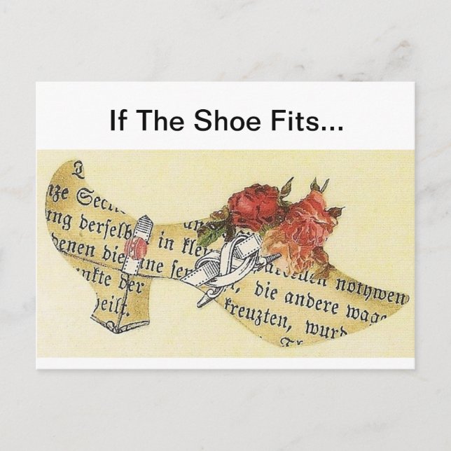 If The Shoe Fits... Cinderella Slipper Postcard (Front)