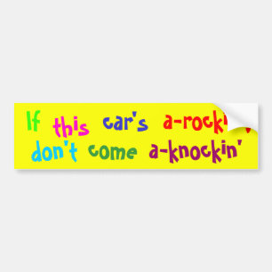 If this car's bumper sticker