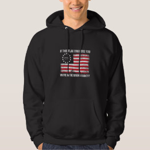 If This Flag Triggers You Youre In The Wrong Count Hoodie