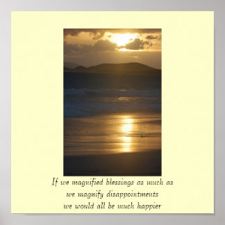 If we magnified blessings as much as we... poster