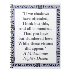 If We Shadows Have Offended Notebook