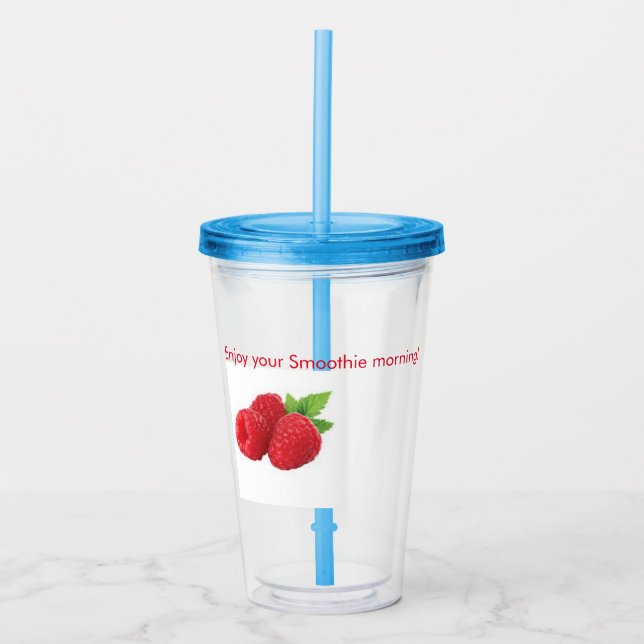 If you are enjoy smoothies,thus this mug will righ acrylic tumbler (Front)