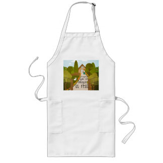 If you can imagine it is real long apron