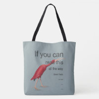 If You Can Read - Bird, Vintage Art, Funny Text