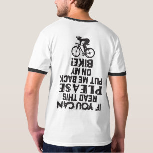 If You Can Read This Funny Bike Black White Saying T-Shirt