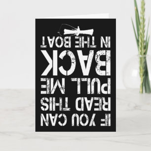 If You Can Read This Pull Me Ck In The Boat Funny Card